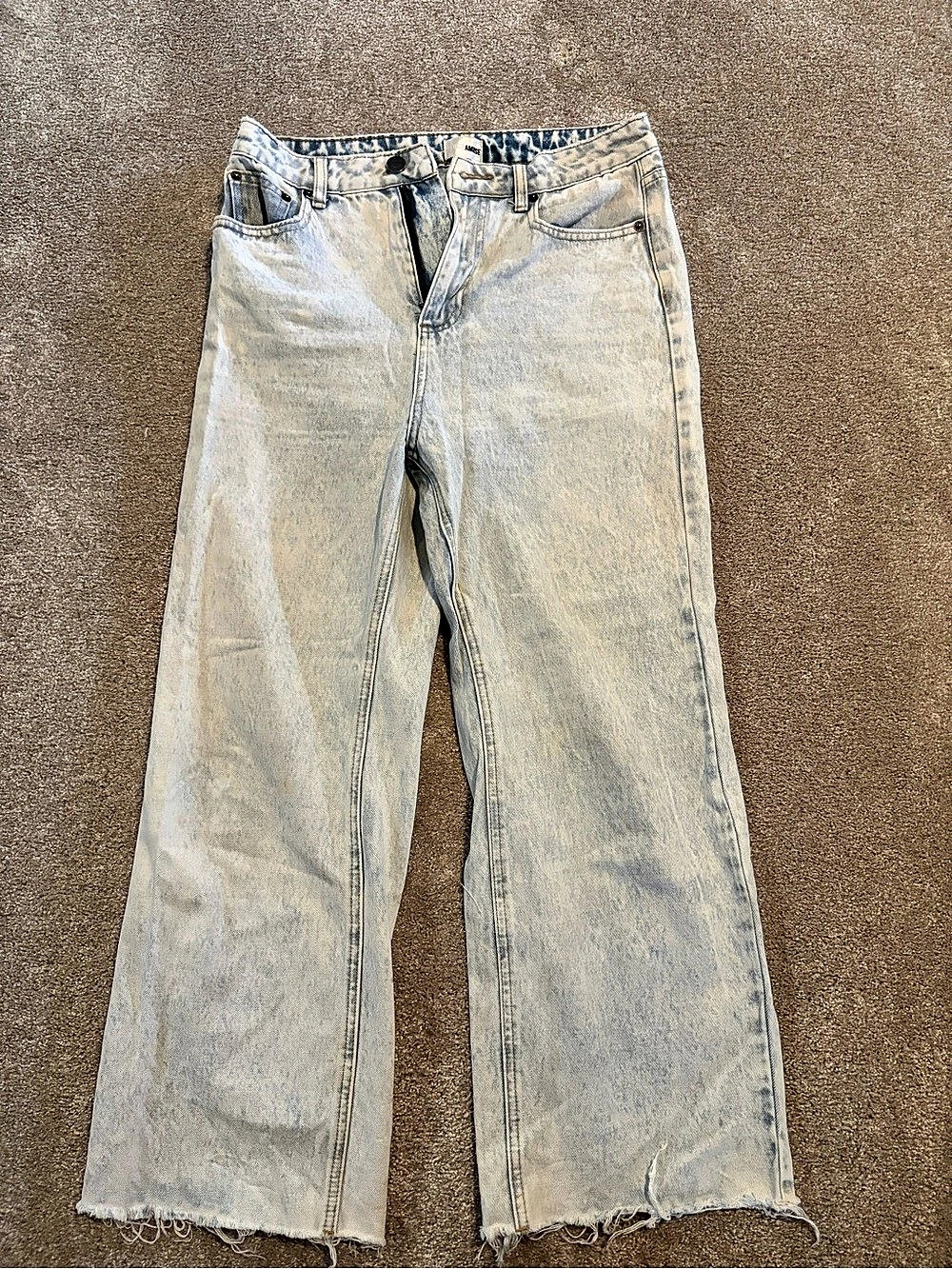 AMISE Wide Leg Jeans in Blue Waist 28